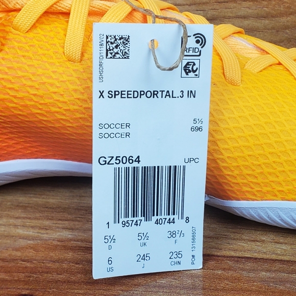 Adidas Jr X Speedportal.3 Indoor J - 'Heatspawn Pack' Soccer Shoes Wmns Sz 7.5 - Picture 7 of 7